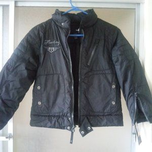 Hurley Kid's Nylon Puffer Jacket Black Sz S (8-10)